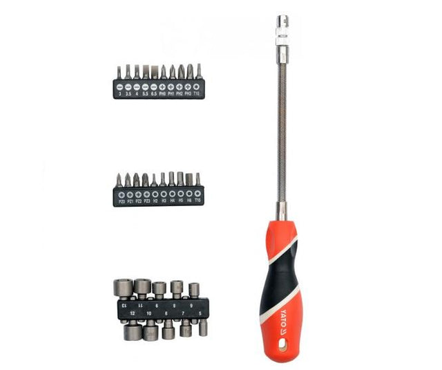 Yato flexibele schroevendraaier met verwisselbare bits 31cz.