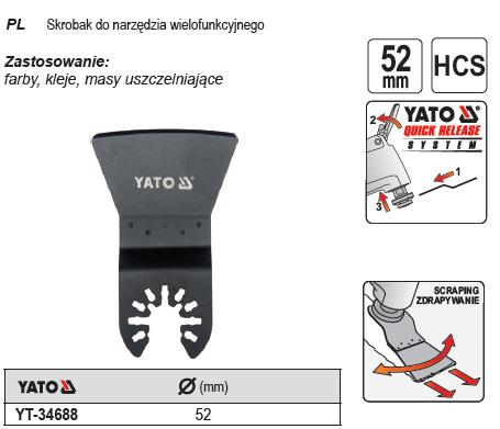 Yato mt multifunctionele gereedschapsschraper 34688