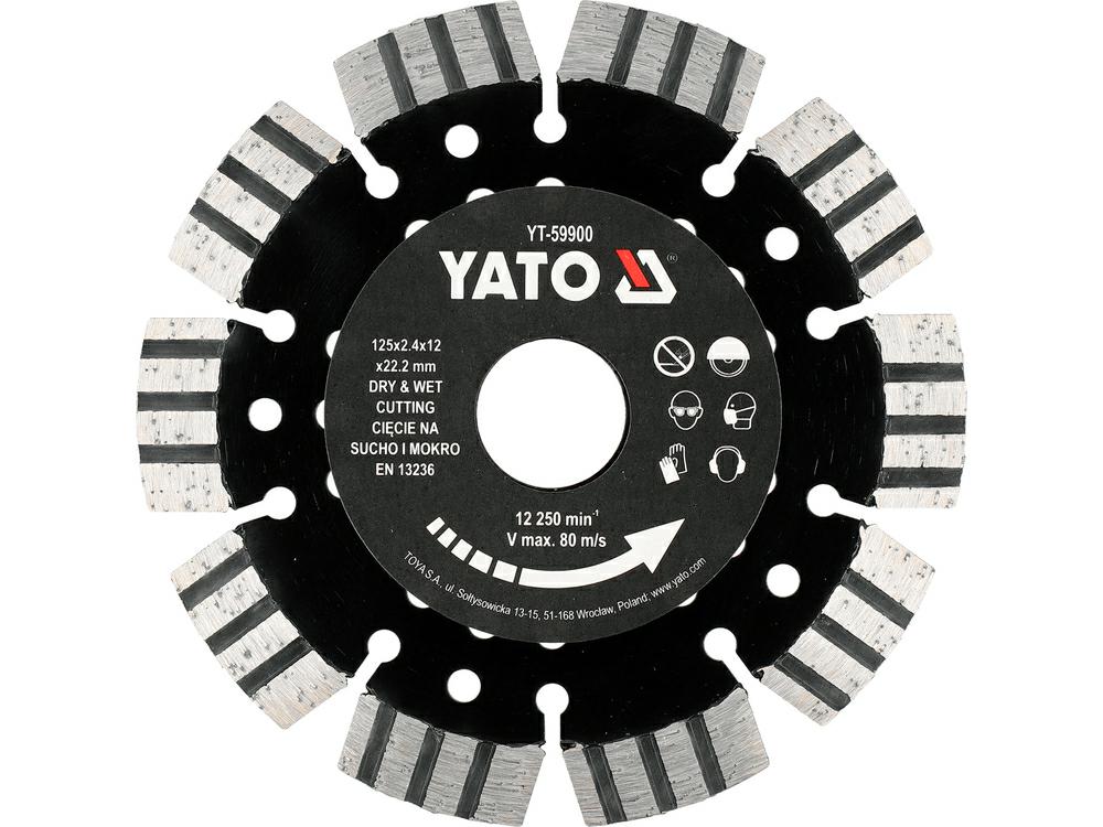 Yato diamantschijf voor gewapend beton 125mm