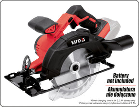 Yato rondzaag 18v 165mm solo
