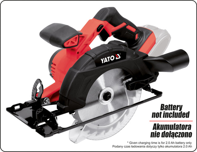Yato rondzaag 18v 165mm solo