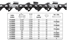 Yato snijkettingen 40cm 56 3 8 1,3