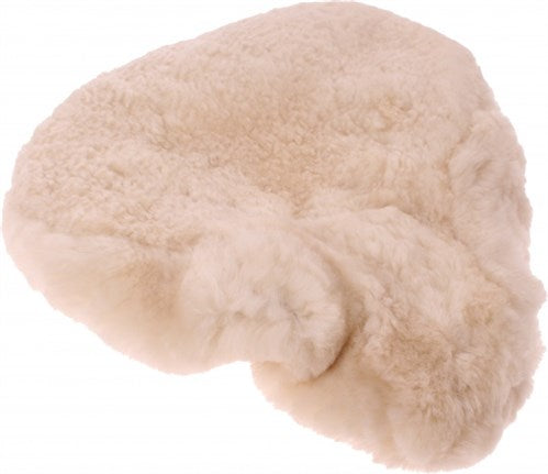 Satteldeck Schaffell ein hochwertiges Beige groß
