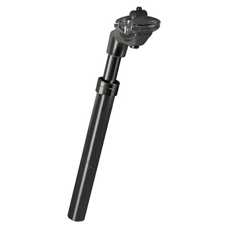 Messinggelagerte Zoom-Sattelstütze ATB 25,4 Alu. schwarze Feder 350 mm.