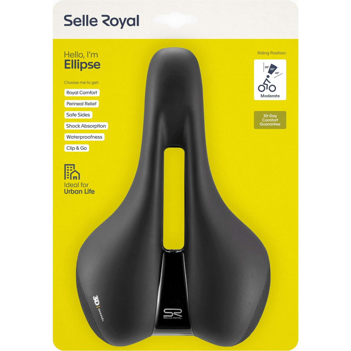 Selle Royal Sattel Sel.royal Ellipse gemäßigte Unisex schwarz