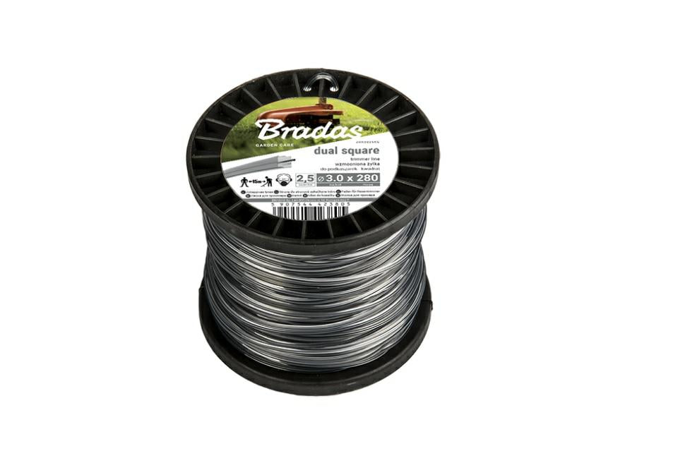 Bradas snijlijn ripper dual 100 m*2,0 vierkant. haspel