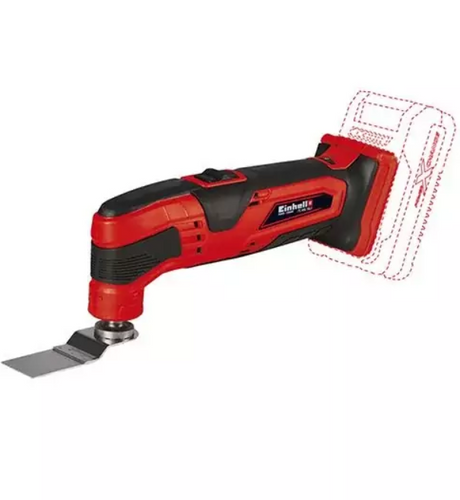 Einhell Akku-Multitool TC-MG 18 Li Solo - Power X-Change - 18 V Li-Ion - inkl. 9x Schleifpapier und 3 verschiedene Sägeblätter - exkl. Akku und Ladegerät