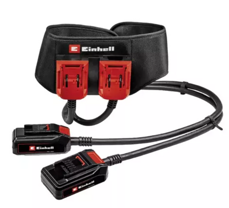 Einhell Akkugürtel GE-PB 36 18 LI – Power X-Change – zum Tragen von PXC-Akkus direkt am Körper – für Leistungen von 18 V 36 V – verstellbare Gürtellänge bis 150 cm
