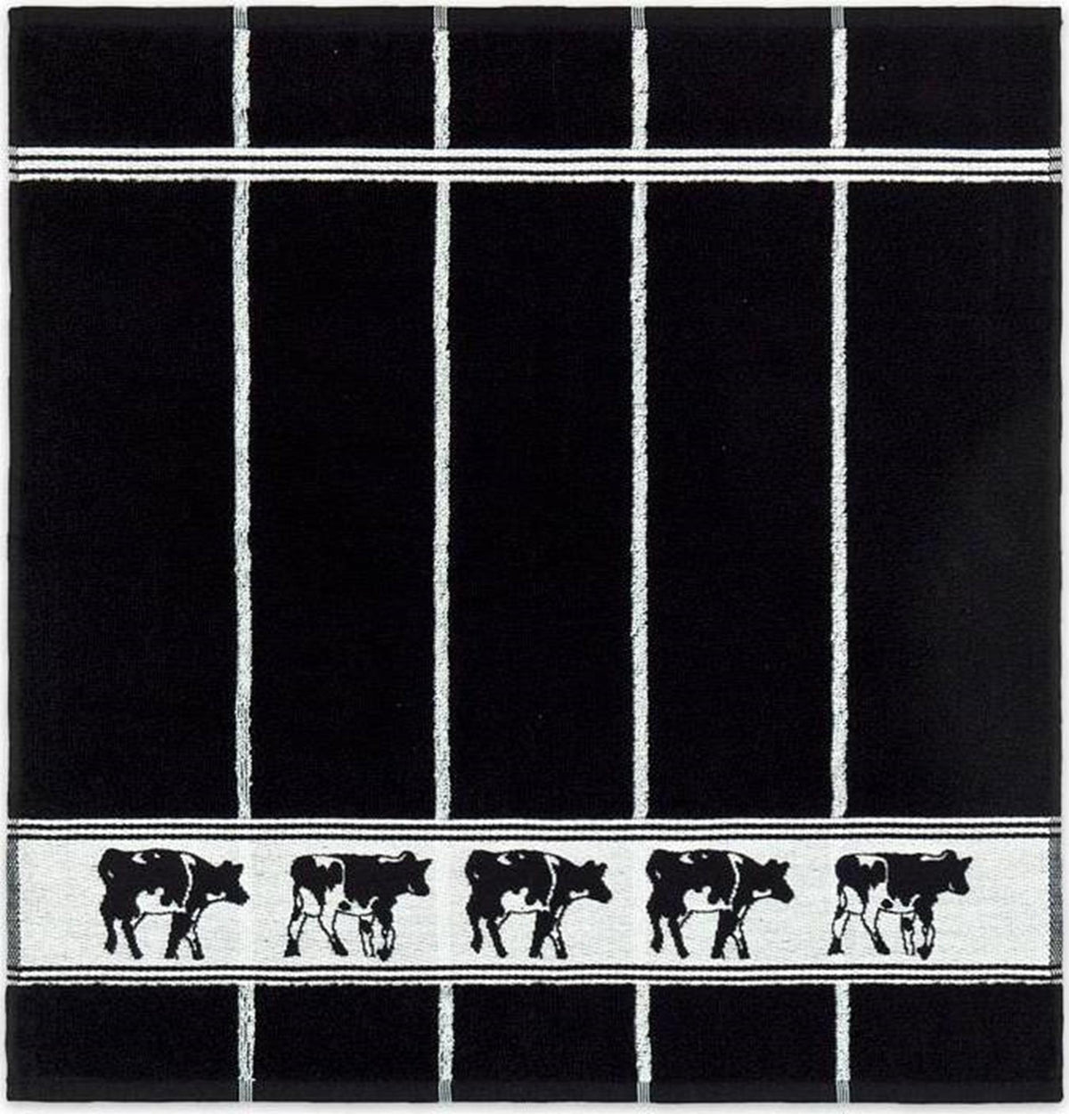 Ddddd Küchentuch schwarz-weiße Kuh 50x55cm 6 Stück