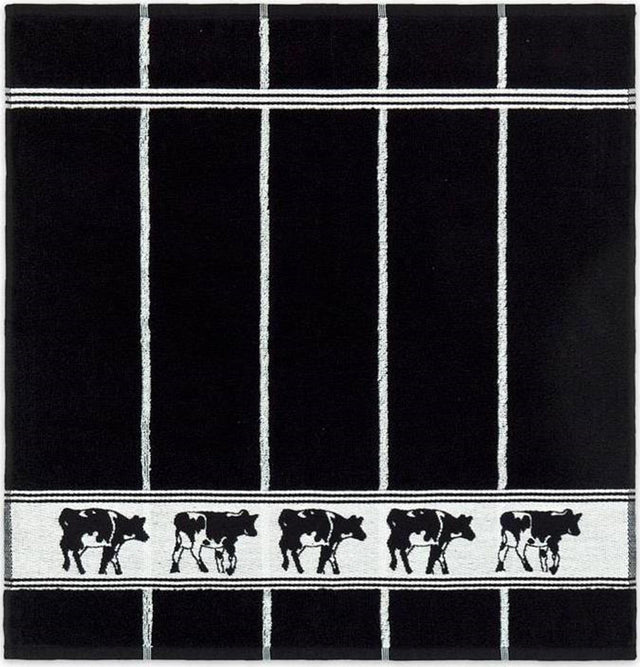Ddddd Küchentuch schwarz-weiße Kuh 50x55cm 6 Stück
