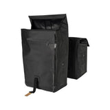Basilikum Urban Trockener Doppelfahrradbeutel, wasserdicht, 50 l, Matt Schwarz