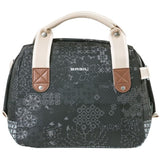 Basil Bohème City Bag - Elegante grüne Hand-, Schulter- und Lenkerbeutel für Frauen, geeignet für Elektrofahrräder und Stadtfahrräder - Schwarz