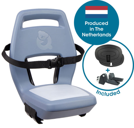 Qibbel Rücksitz Junior 6+ Gepäckträger blau