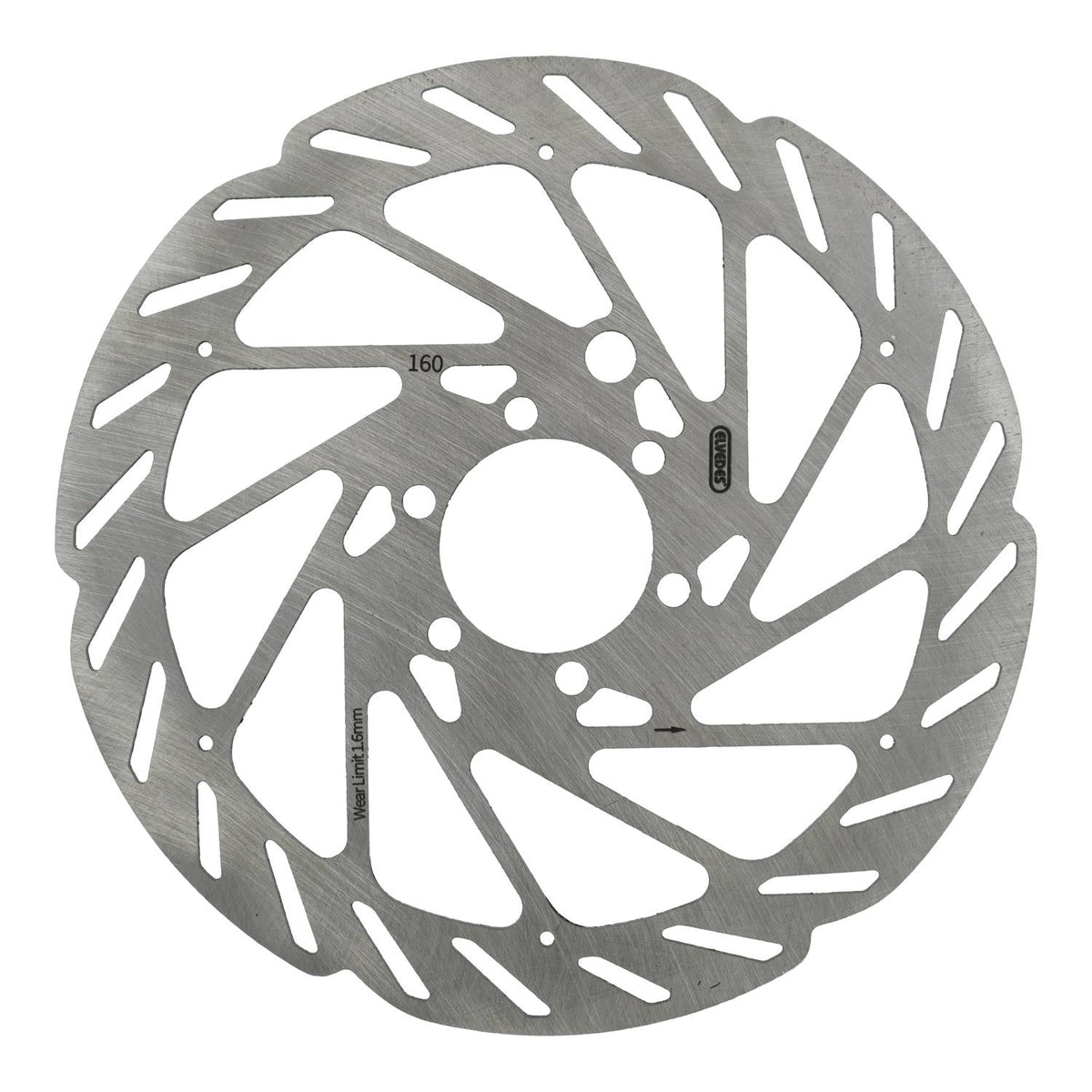 Elvedes Cable Systems BV Edelstahl-Bremsscheibe 6-Loch 160 mm mit Sensormagnet