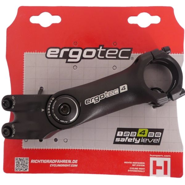 Ergotec Vorbau Octopus 2 Ahead verstellbar ø28,6 125 31,8 mm – schwarz