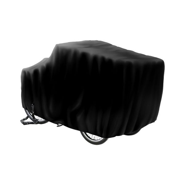 Ds Covers Lastenfahrradabdeckung für Zweispurfahrräder (3 Räder) mit integrierter Regenhülle