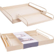 Home styling dienblad set van 2 dienblad set van 2 metaal zandkleur