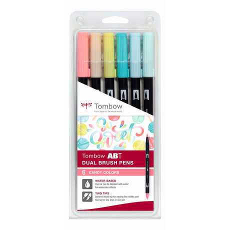 Tombow • Abt Dual Brush Pen Set Bonbonfarben 6tlg