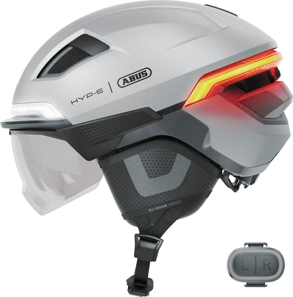 Abus Smart Helm Hyp-e Ace Glanz Silber L 57-61cm