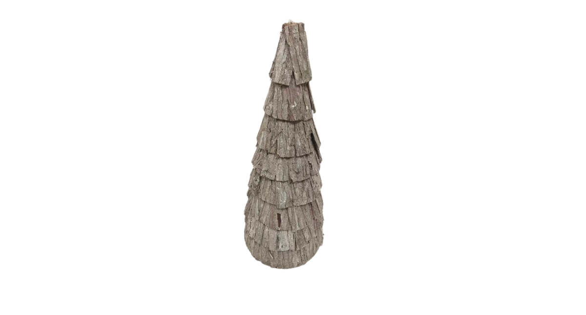 Xmastree wood h75cm white-wash