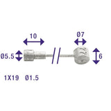ELVEDES -Bremskabel in Tonne Peer Edelstahl (6412 27RVs)