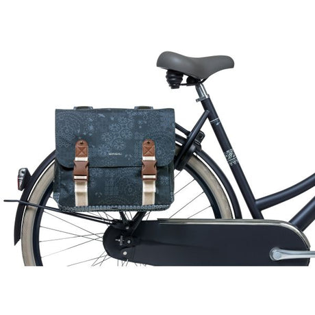 Basil -Boheme -Doppelfahrradbeutel - Blau