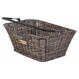 Basilikum Capri Rattan Look - Fahrradkorb - auf der Rückseite - Brown