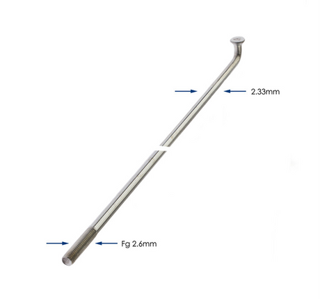 Alpina Speichen Edelstahl 13-288 ohne Nippel