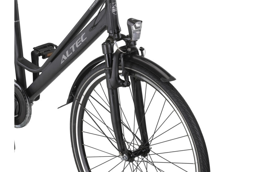 Axa Omega 28 Zoll 50 cm Damen 7V Rollerbrake Matte schwarz