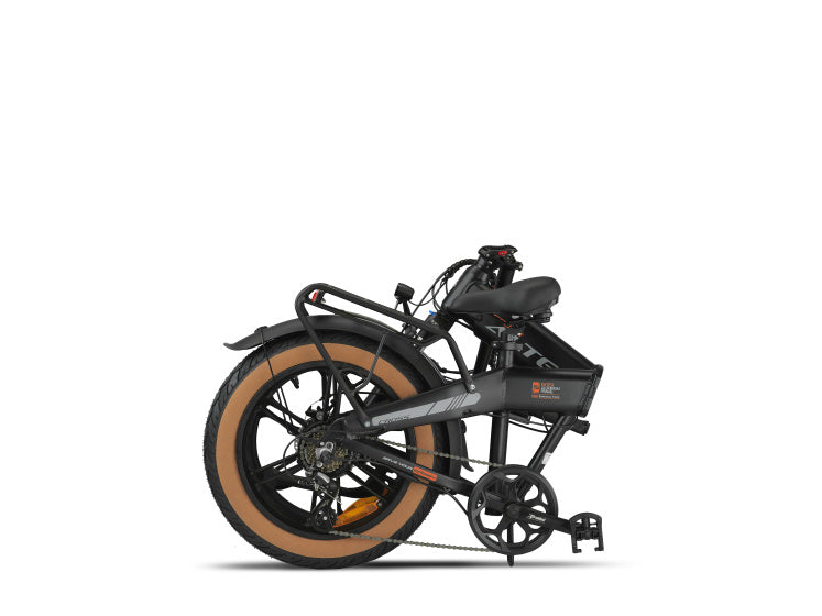 Altec Cross Fatbike Faltrad 20 Zoll 39 cm Unisex 7V Scheibenbremse mattschwarz