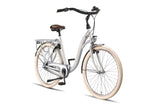 Altec süßes Mutterfahrrad 28 Zoll 56 cm Damen 3G Rollenbremse Silber