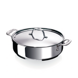 Alva chef sauteerpan 2 zijgrepen met deksel ø28cm