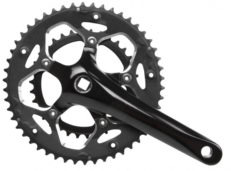 Kurbel Set 10 Geschwindigkeit 34-50T 172,5 mm Schwarz