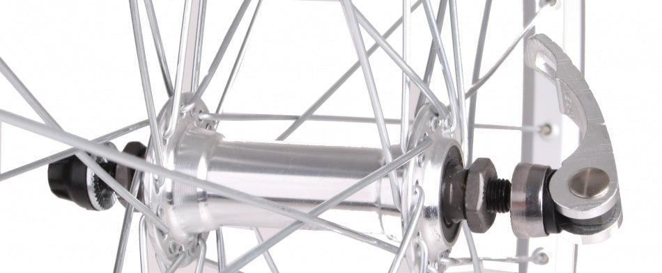 Hi-Punkt-Vorderrad 28 x 1 5 8 x 1 3 8 Aluminium 36 g Silber