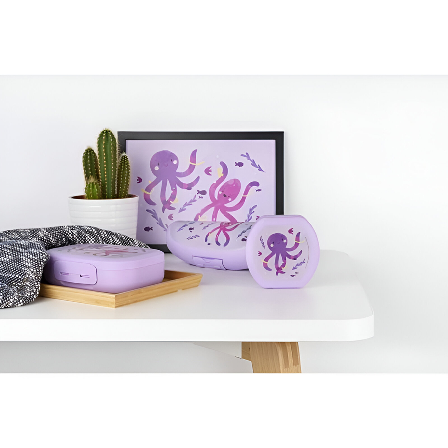 Amuse Lunchbox mittelgroßer lila Oktopus