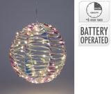 Home styling bal 25cm 40 led shiny rainbow