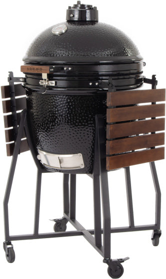 Arbaer Kamado groß Ø 21 Zoll mit Rahmen Keramikschwarz