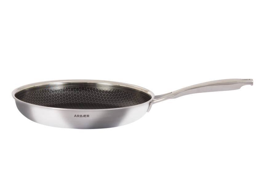 Arbaer Induktionsbratpfanne ø 28 cm mit Waben-Antihaftbeschichtung mit Deckel