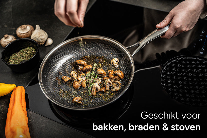 Arbaer Induktionsbratpfanne ø 28 cm mit Waben-Antihaftbeschichtung