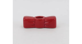Kaarsenstandaard bow rood 10x3,5x3cm