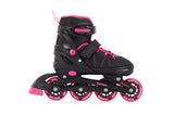 Aventuri verstellbare Inline-Skates Semi-Softboot schwarz rosa Größe 34-37 (m)