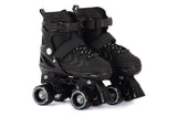 Aventuri verstellbare Rollschuhe Semi-Softboot schwarz Größe 31-34 (S)