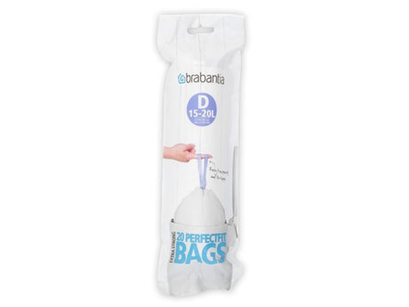 Brabantia Perfect Fit 15–20 Liter Müllsäcke, Rolle mit 20 Säcken