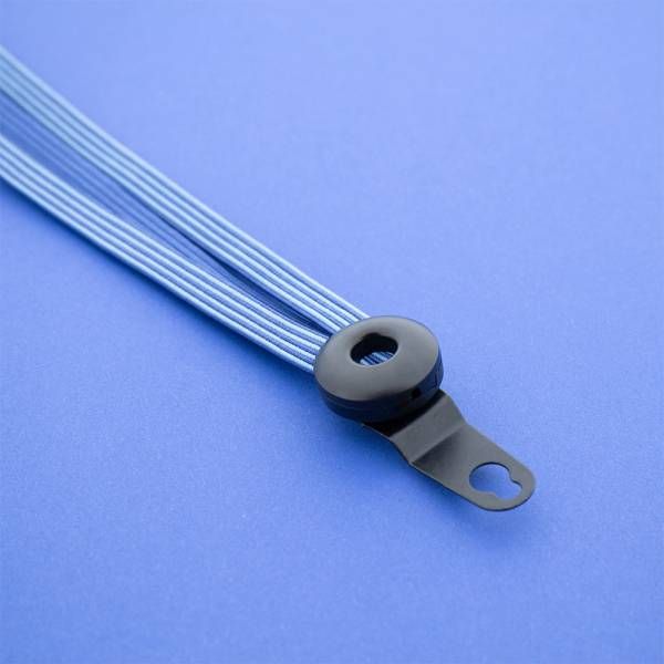 Qibbel Widek Spanngurt Venture 24 schwarze Klammern blau weiß