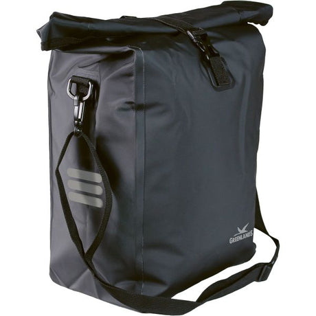 Greenlands Fahrradtasche wasserdicht klein 18,5 Liter 27 x 49 x 14 cm - Schwarz