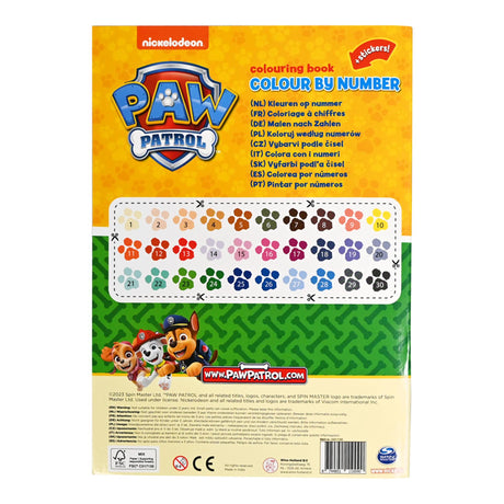 Gewinnt Holland Color by Number Paw Patrol