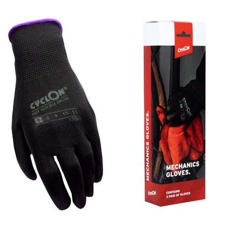 Cyclon -Montage -Handschuhe M7 - Lila (3 Paare)