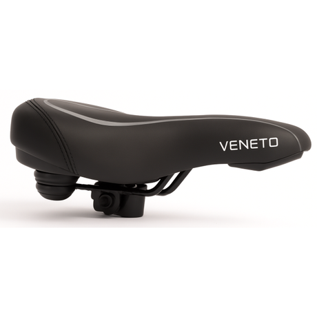 Edge Bicycle Sattel Veneto inkl. Rückhalterung und Hinterlicht - schwarz