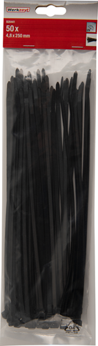 Con:p colson bandje 4.8x250mm zwart 50st - b20441