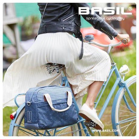Basil Bohème Fahrrad Umhängetasche - grün, 18l